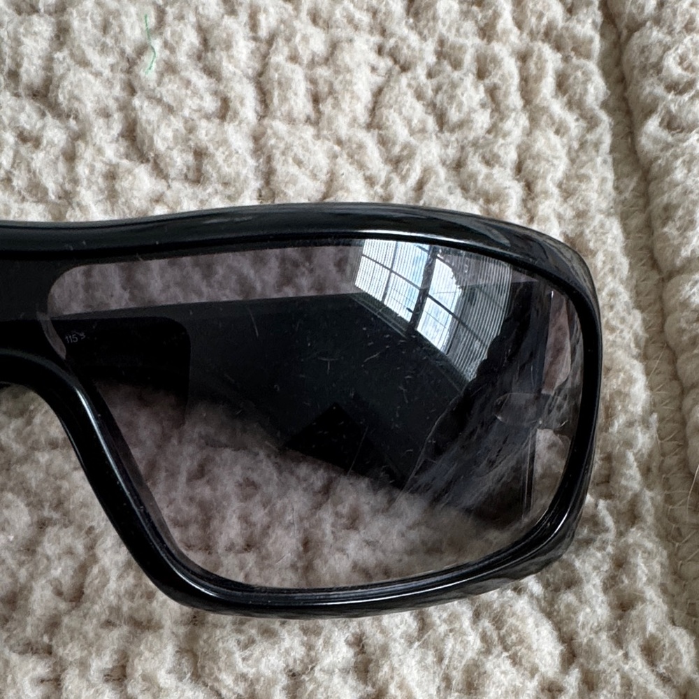 Dior Black Shield Sunglasses with Dark Smoke Lenses - Picture 5 of 6